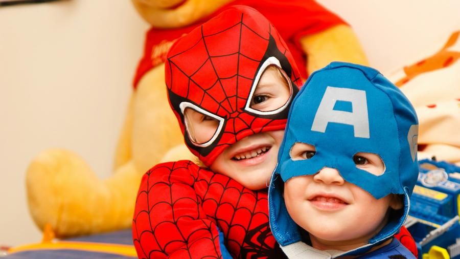 kids in costume