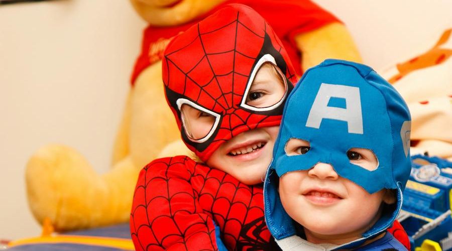 kids in costume